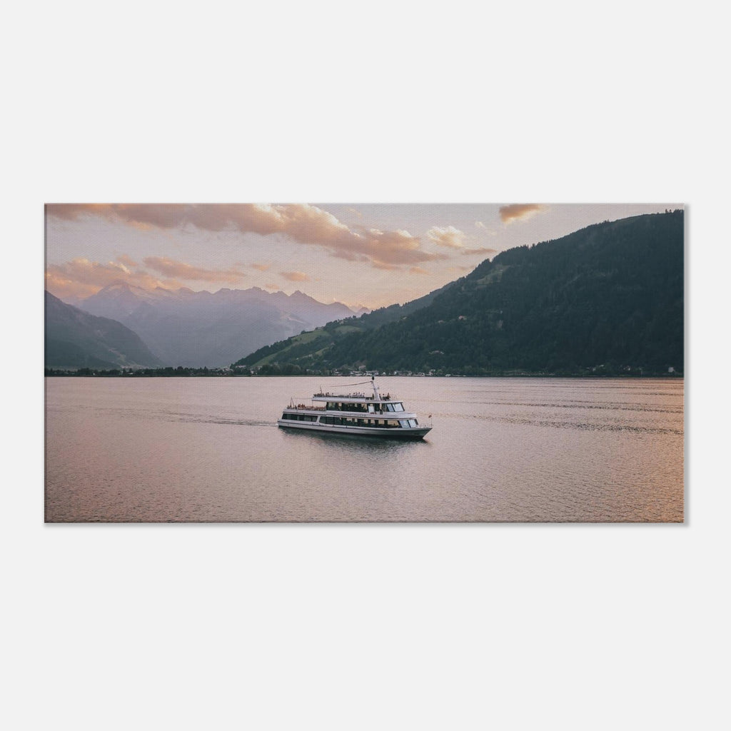 Leinwand Dick - MS Schmitten am Zeller See mit Kitzsteinhorn Print Material JFK Photography Prints 50x100 cm / 20x40″