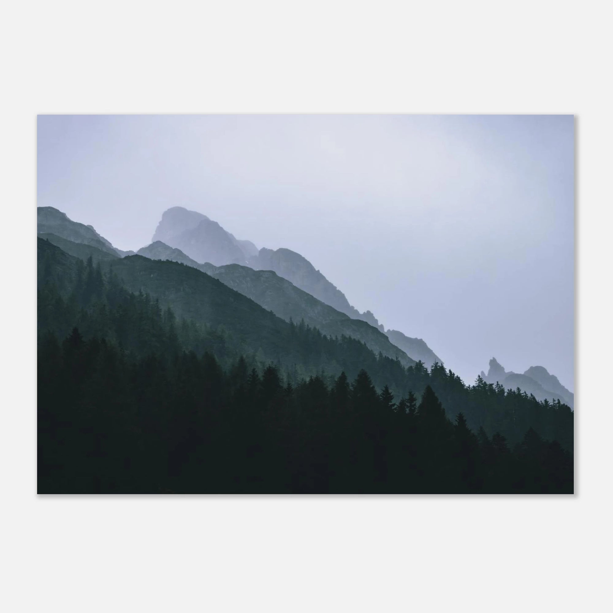 Premium Poster - Leoganger Steinberge bei Regen Print Material JFK Photography Prints A2 (42 x 59.4 cm)