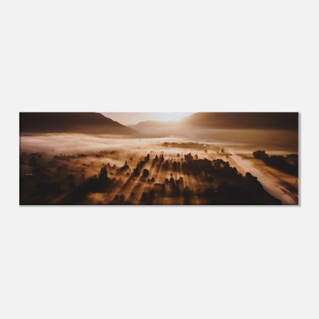 Leinwand Dick - Sonnenaufgang im Herbst Print Material JFK Photography Prints 20x60 cm / 8x24″