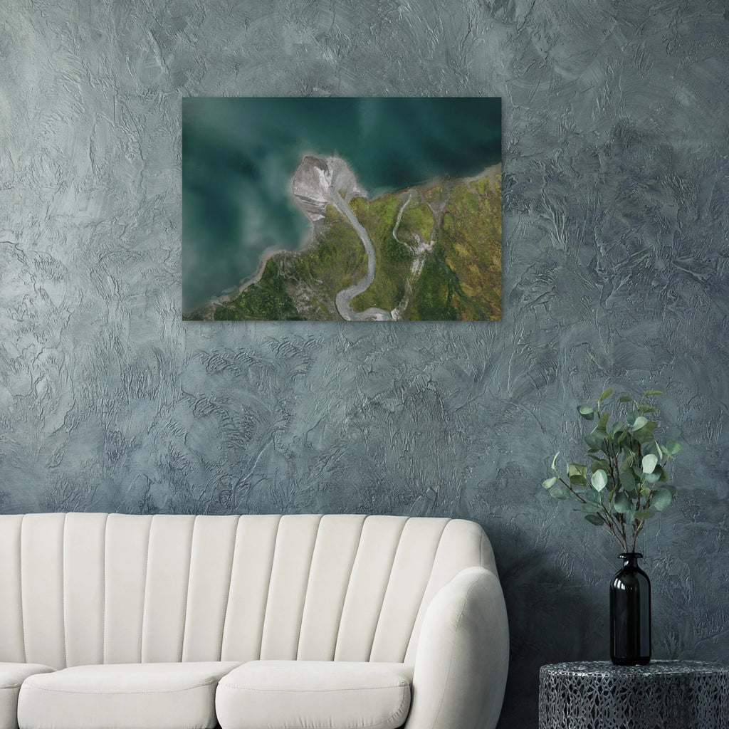 Aluminiumdruck - Hintersee Mittersill von oben Print Material JFK Photography Prints