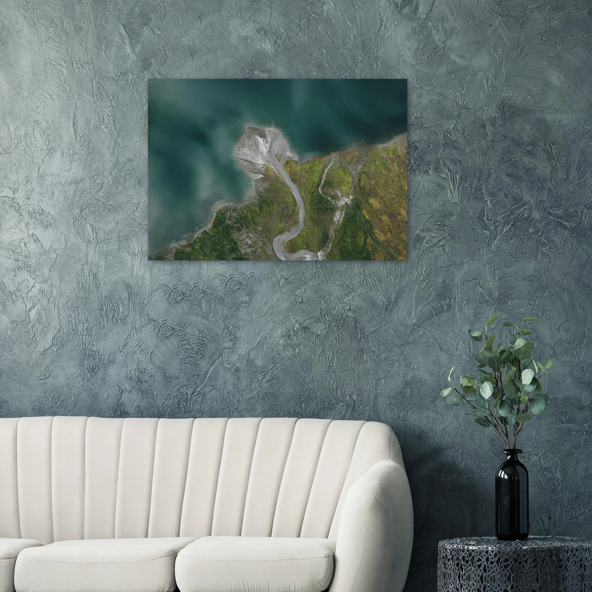 Aluminiumdruck - Hintersee Mittersill von oben Print Material JFK Photography Prints