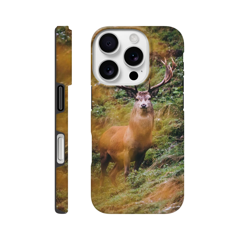 IPhone Hartschalen Case - der Hirsch Print Material JFK Photography Prints iPhone 16 Pro