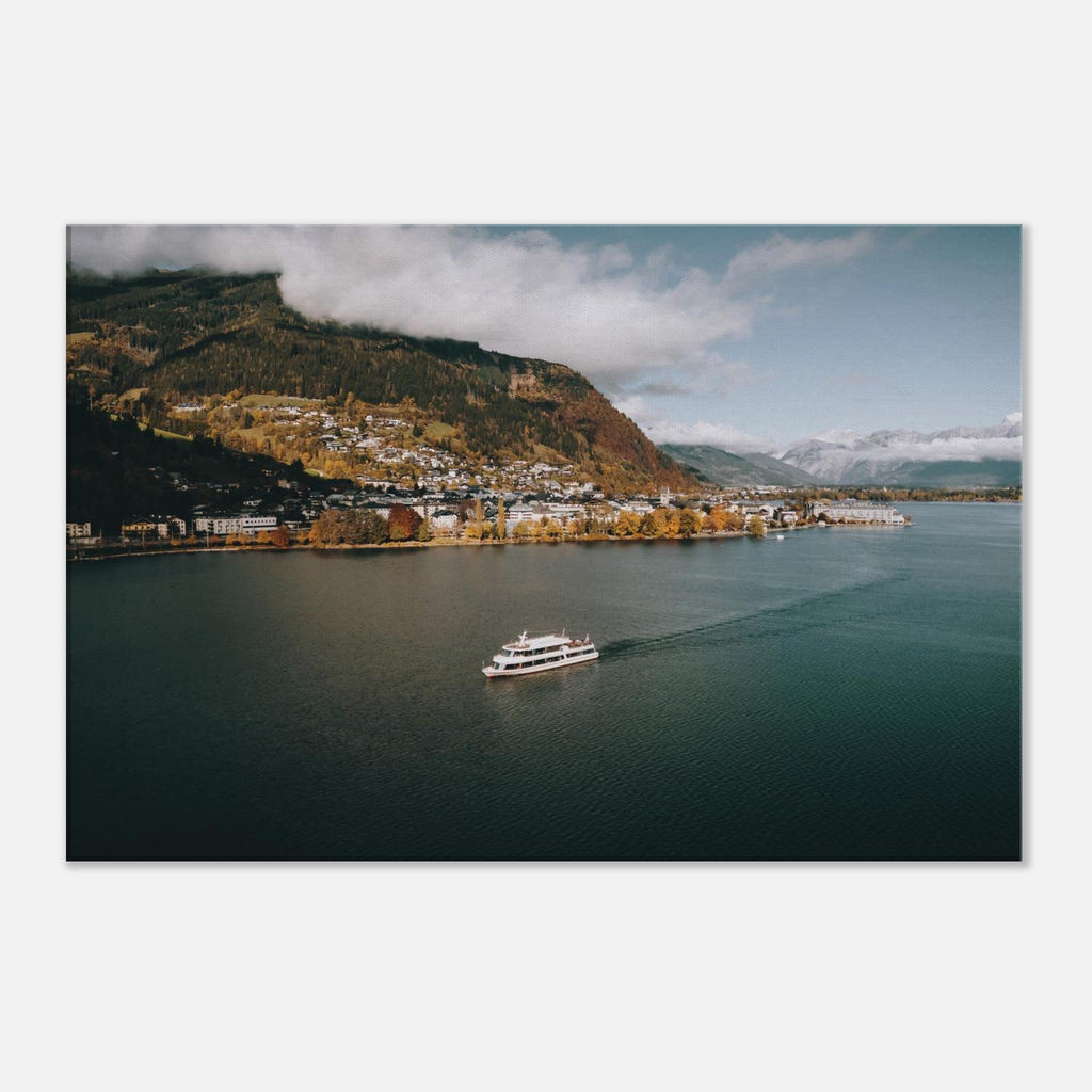 Leinwand Dick - Zell am See mit der MS Schmitten im Herbst Print Material JFK Photography Prints 50x75 cm / 20x30″