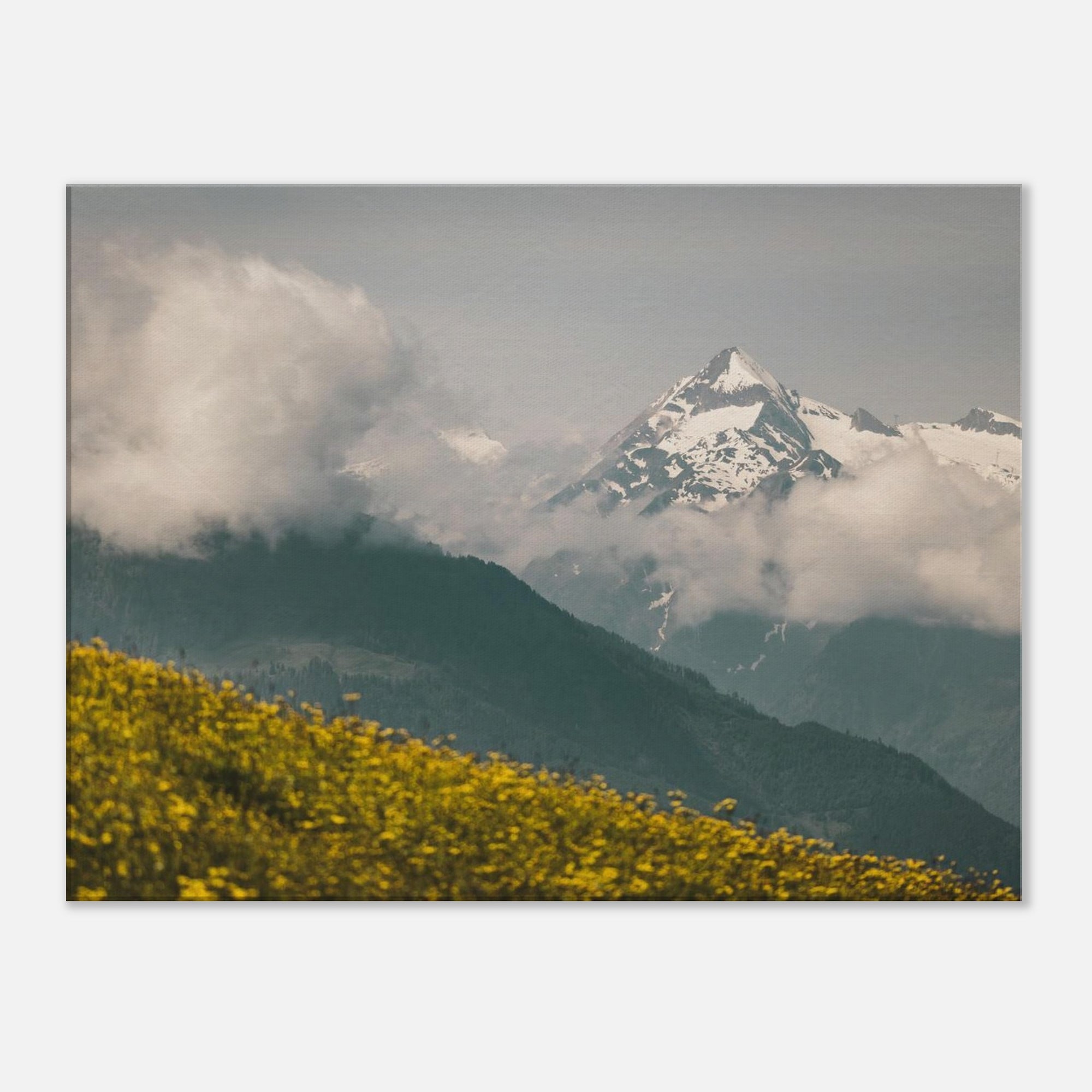 Leinwand Dick - Kitzsteinhorn im Frühling Print Material JFK Photography Prints 60x80 cm / 24x32″