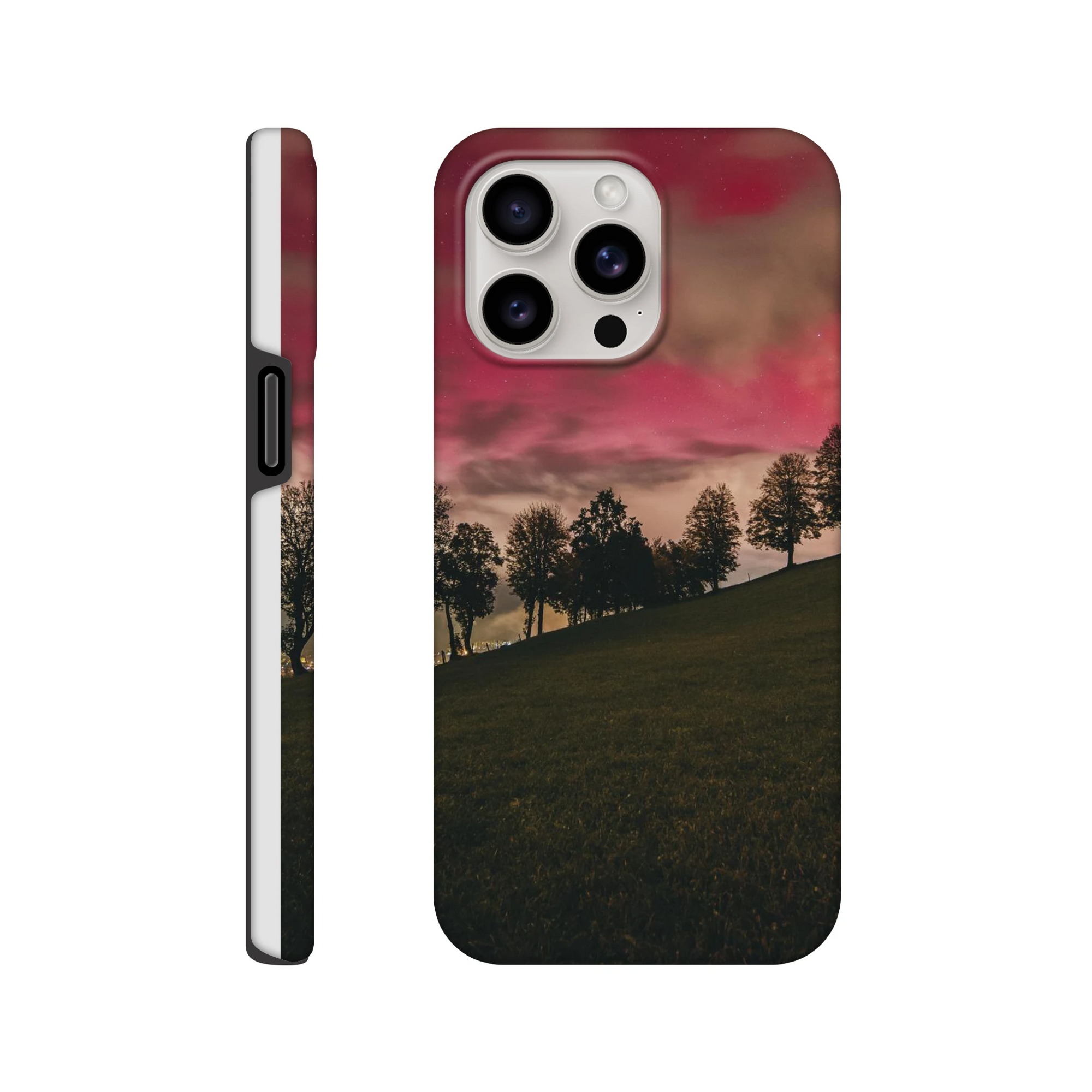 IPhone Hartschalen Case - Nordlichter Print Material JFK Photography Prints iPhone 15 Pro Max